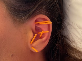 Auricular in person